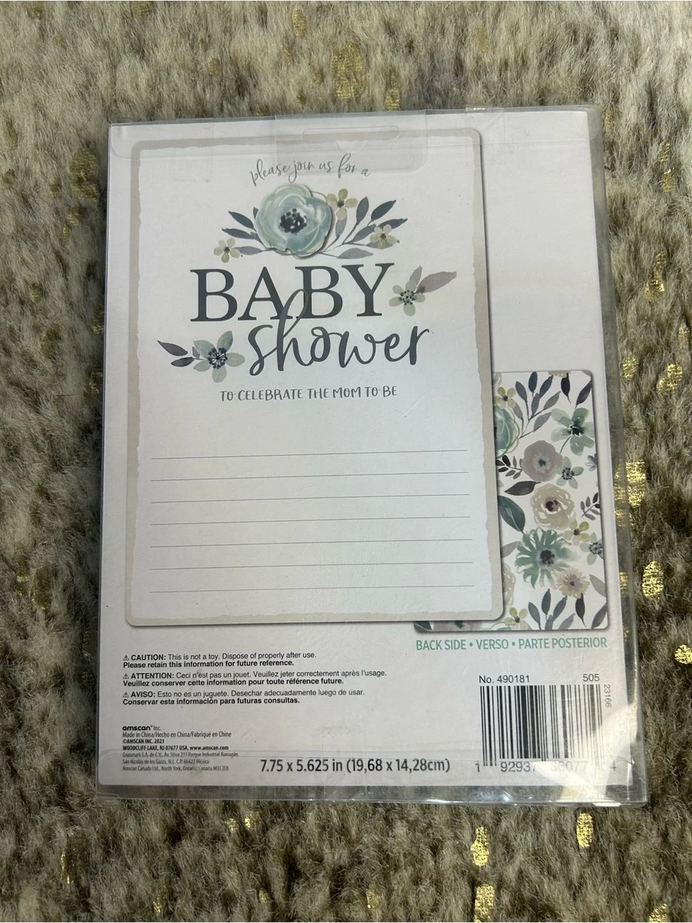 5 for $25🔥Baby Shower Invitations- Set of 8- New